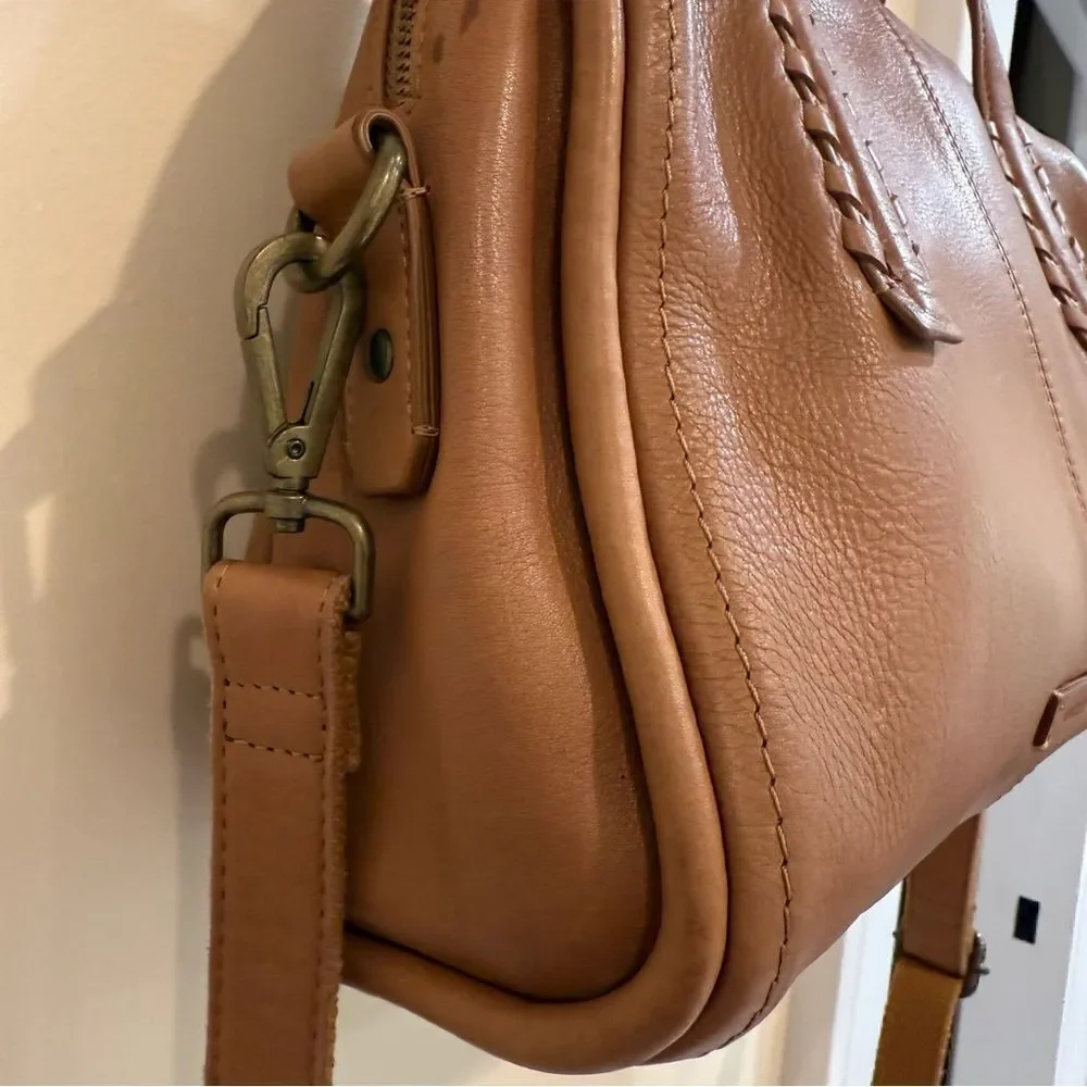 Lucky Brand Tan Leather Satchel
